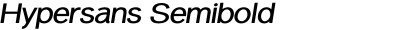 Hypersans Semibold + Semibold Italic